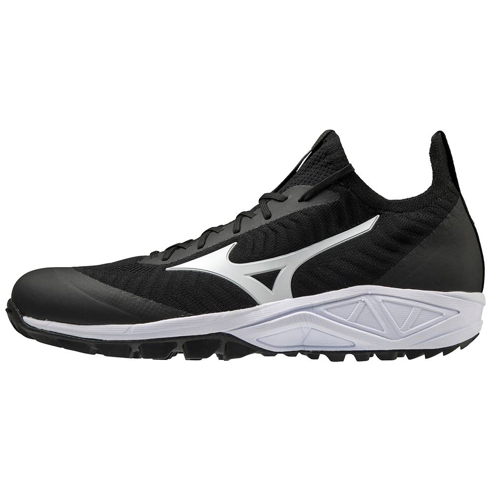 Scarpe Baseball Mizuno Dominant AS Knit All Surface Basse Turf Uomo - Nere/Bianche - 94587-LDUF